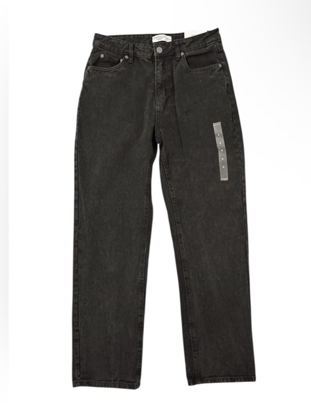 NWT black high rise straight jeans #103